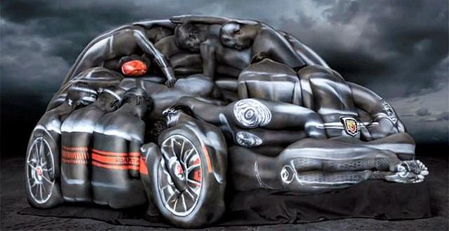 Fiat 500 Abarth ile Body Paint Sanatı: Sanat, Reklam ve Otomobil Dünyası Buluşuyor