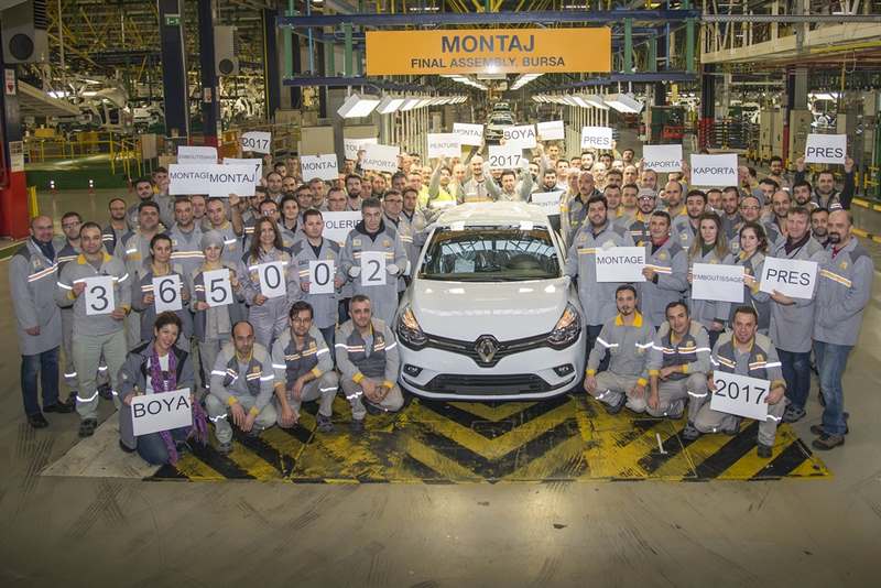 Oyak Renault 2017’de Üretim Rekoru Kırdı