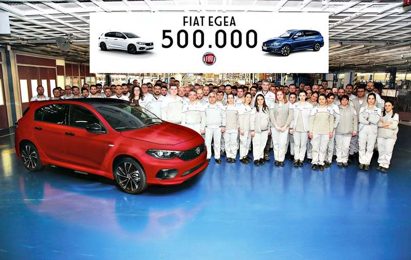 Fiat Egea Üretimi 500.000 Adede Ulaştı!