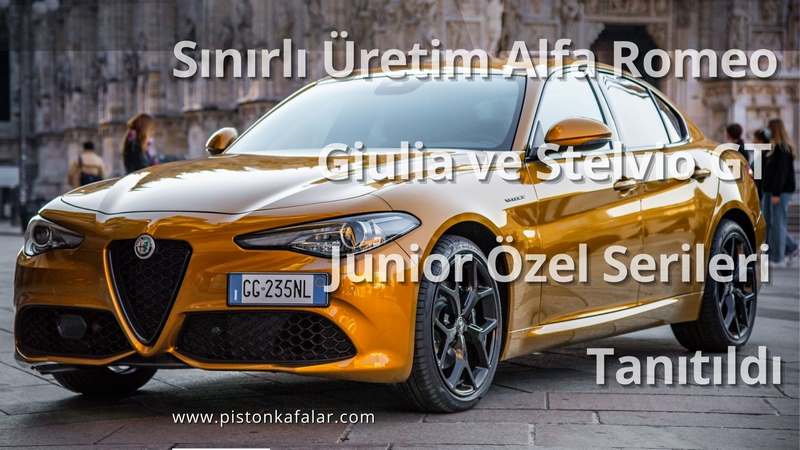 Sınırlı Üretim Alfa Romeo Giulia ve Stelvio GT Junior Özel Serileri Tanıtıldı