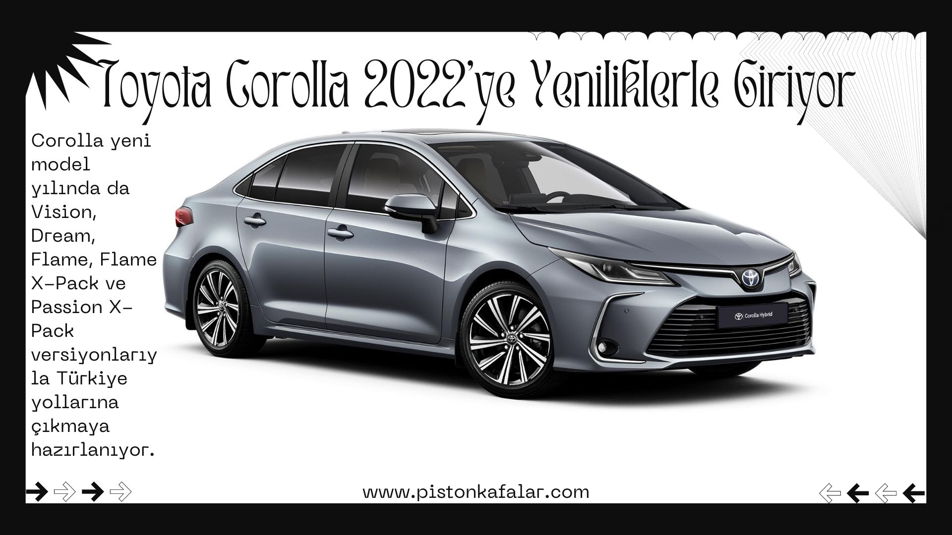 Toyota Corolla 2022’ye Yeniliklerle Giriyor