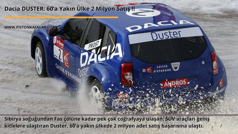Dacia DUSTER: 60’a Yakın Ülke 2 Milyon Satış !!