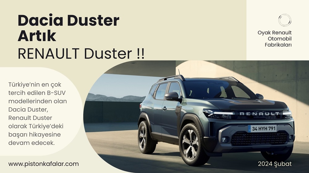 Dacia Duster Artık RENAULT Duster !!