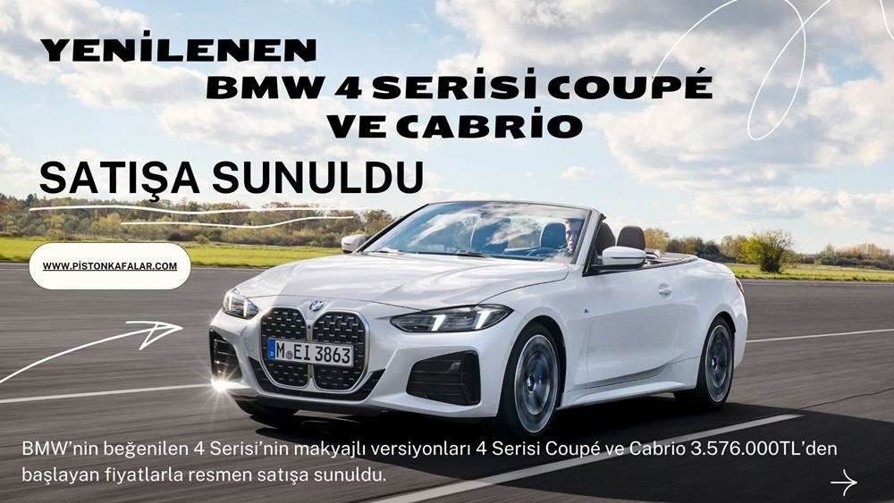 Yenilenen BMW 4 Serisi Coupé ve Cabrio Satışa Sunuldu