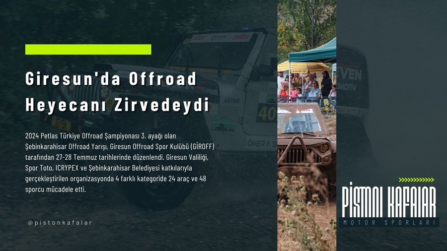 Giresun’da Offroad Heyecanı Zirvedeydi